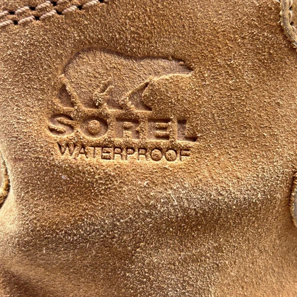 Sorel Explorer Joan Womens 6.5 Waterproof Suede Felt Ankle Boots Brown